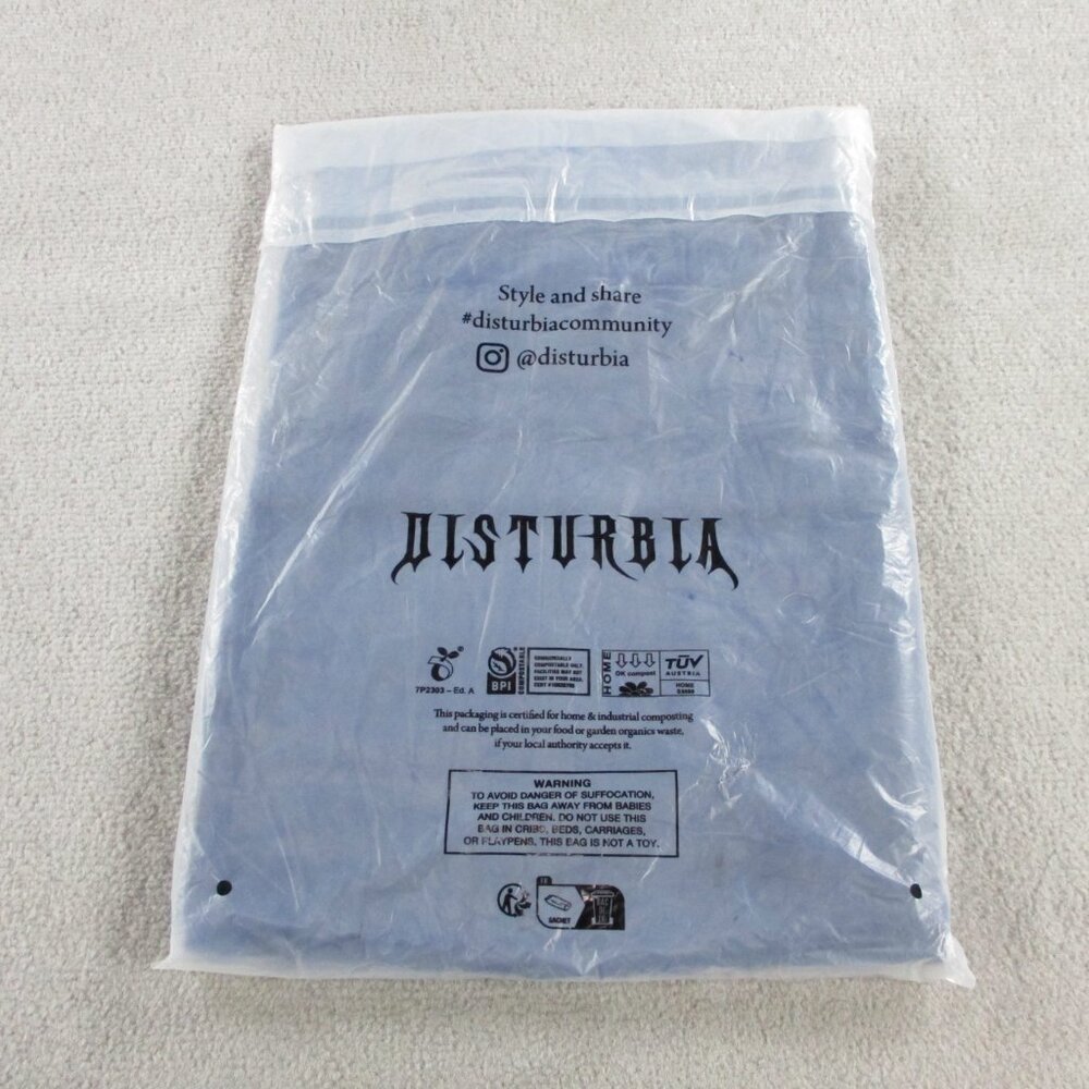 Disturbia Brenna Corset High Waist Wide Leg Trouser Womens US 4 Black NEW NWT - Picture 5 of 6